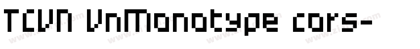 TCVN VnMonotype cors字体转换